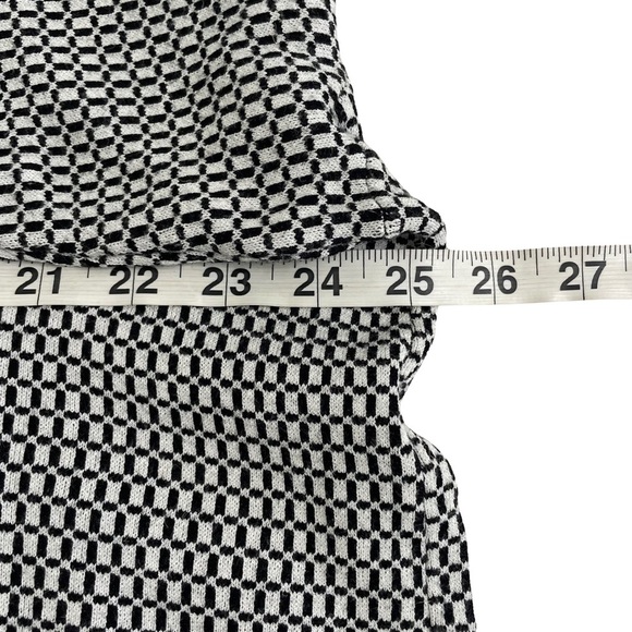 Talbots 3X Houndstooth Knit Cardigan Open Front Pockets Cozy Casual Minimalist - Picture 10 of 14